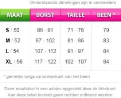 Party Poncho Papegaai -Kostuum Winkel maattabel 23