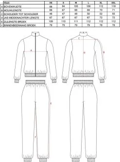 Heren Trainingspak Wiet Cannabis -Kostuum Winkel maattabel 73