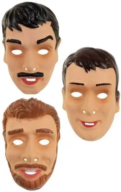 Masker Jonge Mannen Plastic Assorti