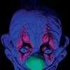 Masker Prankster Neon Clown Latex Luxe - Blacklight