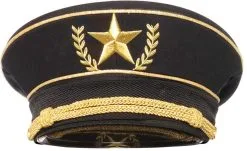 LEG AVENUE Militaire Pet Luxe Zwart-Goud