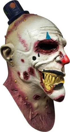 Mime Zack Clown Masker Latex Luxe -Kostuum Winkel mime zack clown masker latex luxe 3