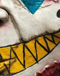 Mime Zack Clown Masker Latex Luxe -Kostuum Winkel mime zack clown masker latex luxe detail