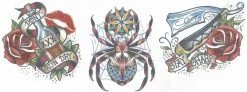 Nek Tattoo Spider (3st.)