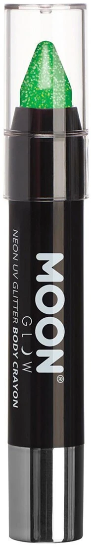Neon UV Schminkstift Glitter Groen (3,5gr)
