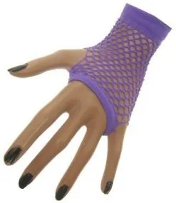 Nethandschoenen Vingerloos Kort Fluor Paars