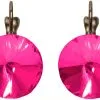 Oorbellen Diamanten Rond Pink