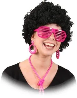 Oorbellen Retro Neon Pink