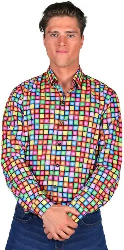 Overhemd Heren Discoball -Kostuum Winkel overhemd heren discoball 2