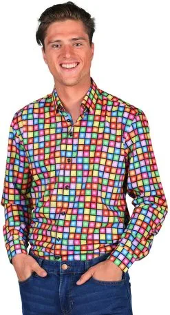 Overhemd Heren Discoball