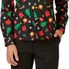 Overhemd OppoSuits Christmas Icons Black Voor Jongens