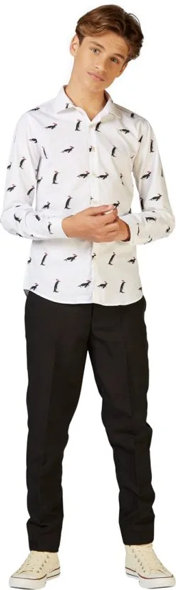 Overhemd OppoSuits Christmas Penguins Voor Jongens