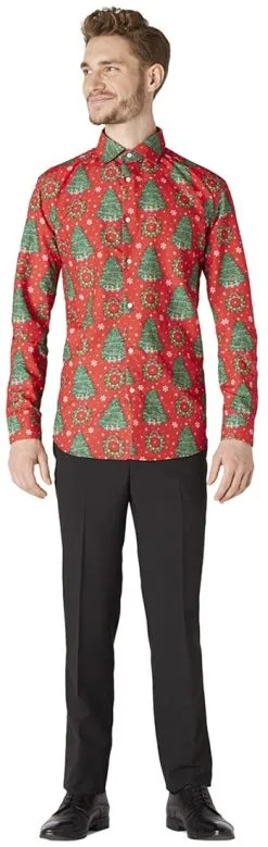 Overhemd Suitmeister Christmas Trees -Kostuum Winkel overhemd suitmeister christmas trees 2