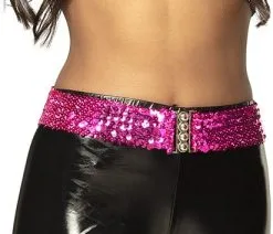 Pailletten Ceintuur / Riem Pink