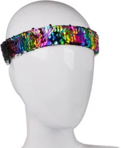 Pailletten Hoofdbandje Regenboog