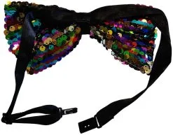 Pailletten Strikje Regenboog -Kostuum Winkel pailletten strikje regenboog achterkant