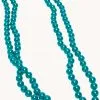 Parelketting Glas Lang Turquoise