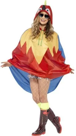Party Poncho Papegaai