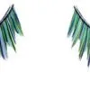 Pauwen Wimpers Blauw-Groen