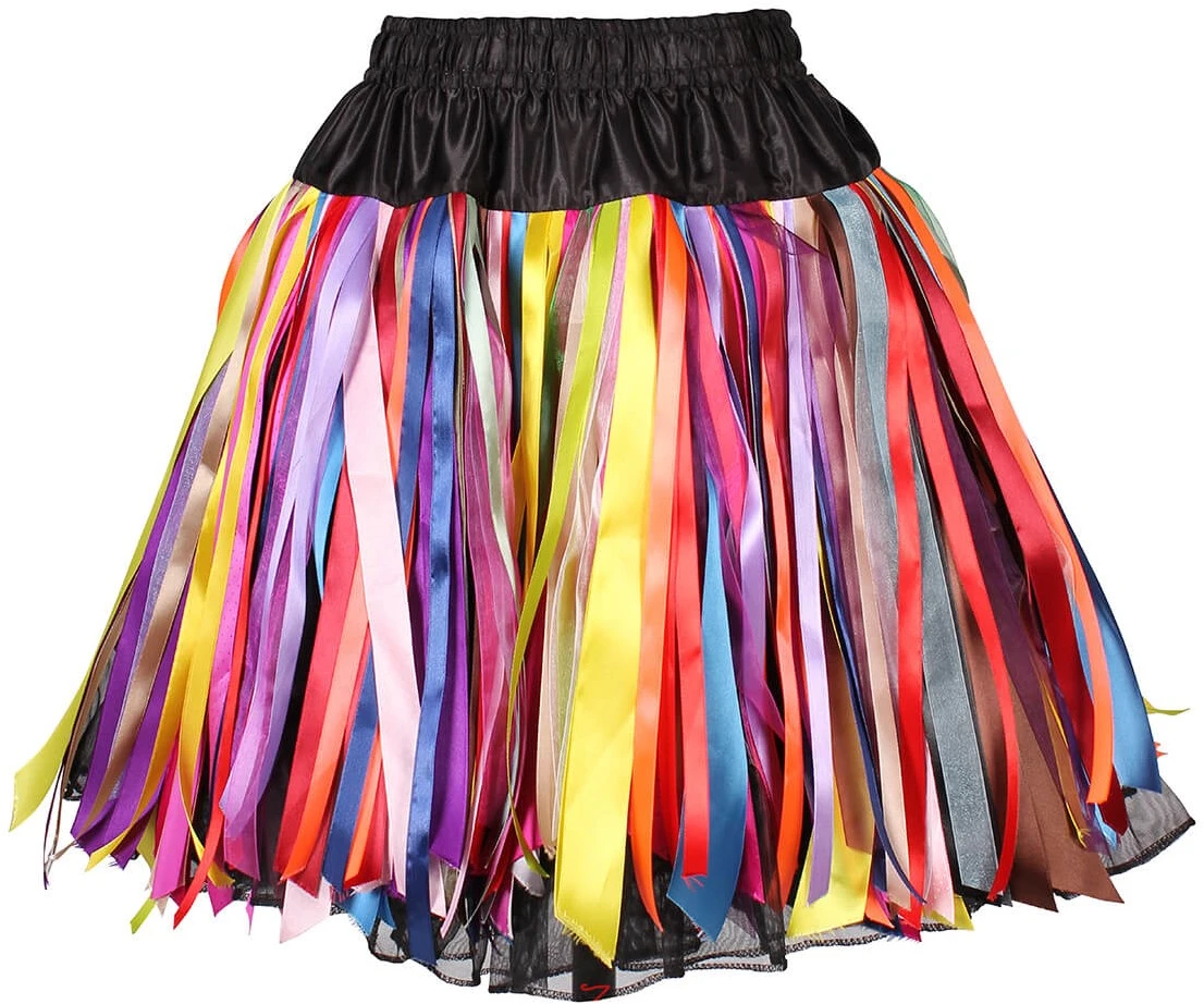 Petticoat Zwart-Rainbow Sattin Luxe (53 Cm) 2 Petticoat Zwart-Rainbow Sattin Luxe (53 Cm) - Afbeelding 2
