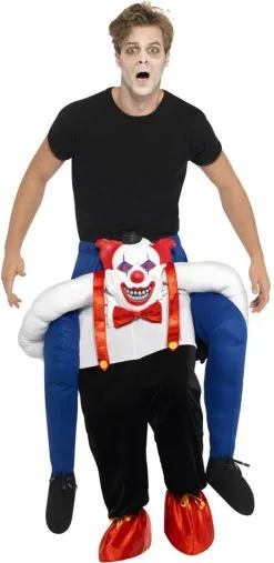 Piggyback Kostuum Enge Clown