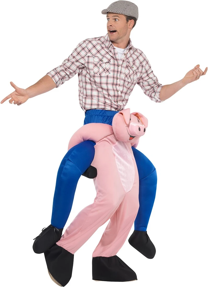 Piggyback Kostuum Varken 2 Piggyback Kostuum Varken - Afbeelding 2