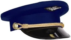 Pilotenpet Blauw Luxe