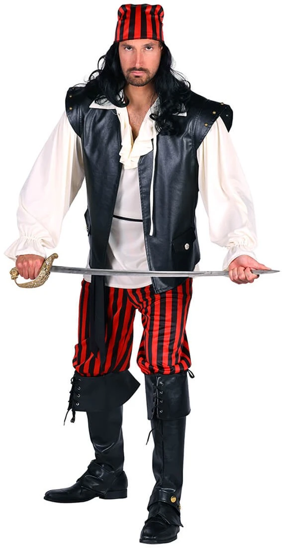 Piraten Kostuum Edward Luxe 5dlg 2 Piraten Kostuum Edward Luxe 5dlg - Afbeelding 2