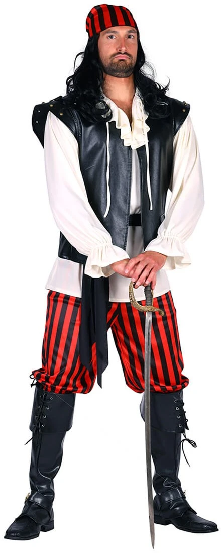 Piraten Kostuum Edward Luxe 5dlg 3 Piraten Kostuum Edward Luxe 5dlg - Afbeelding 3