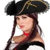 Piratenhoed Fanny Zwart-Goud Voor Dames
