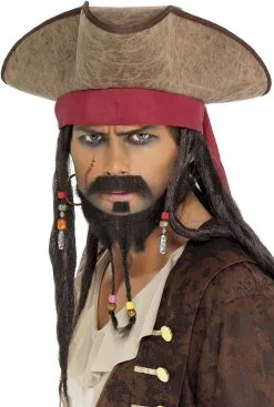 Piratenhoed Jack Met Haar Dreadlocks