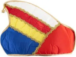 Prinsenmuts - Steek Rood/Geel/Blauw (Goud)