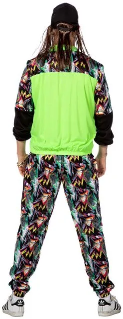 Retro Trainingspak Nineties -Kostuum Winkel retro trainingspak nineties achterkant