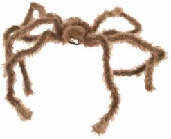 Reuze Decoratie Spin Bruin-Grijs 190cm