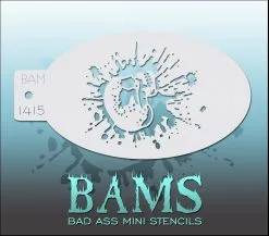 Schminksjabloon Doodshoofd 2