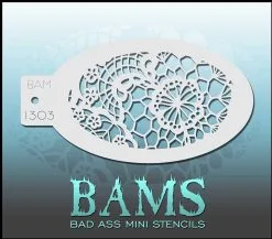 Schminksjabloon Kant Met Bloemen