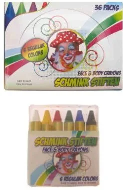 Schminkstiften 6 Kleuren