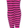 LEG AVENUE Sexy Overknee Zwart-Pink Gestreept