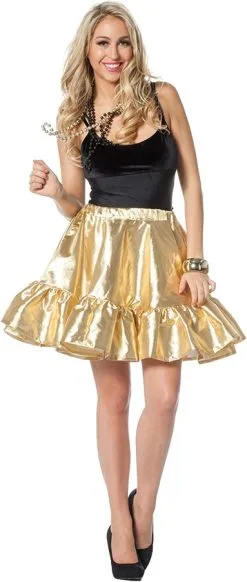 Show Rok Luxe Goud Met Petticoat