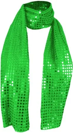 Sjaal Pailletten Disco Groen