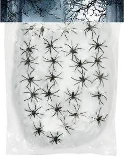 Spinnenweb 500gr + 25 Spinnen