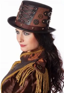 Steampunk Hoed Gevlochten Luxe