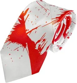 Stropdas Satijn Met Bloed