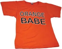 T-shirt Orange Babe