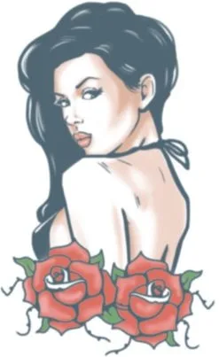 Tattoo Rose Pin Up (Biker Tattoo)