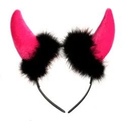 Tiara Duivelsoren+Marabou Pink