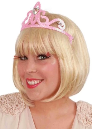 Tiara Kam Roze/Zilver Met Steen 2 Tiara Kam Roze/Zilver Met Steen - Afbeelding 2