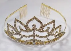 Tiara Strass Goud Estelle