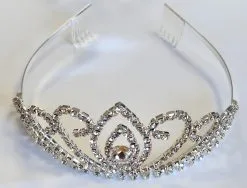 Tiara Strass Zilver Rosalie