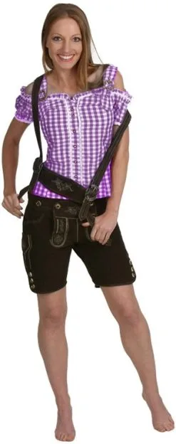 Tiroler Blouse Anne Luxe Paars